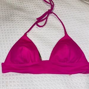 VS hot pink triangle bikini top